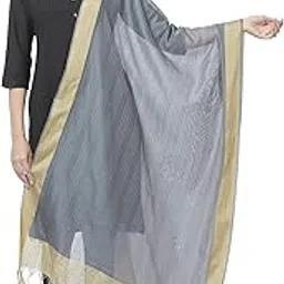 dupatta bazaar Women's Woven Design Cotton Silk Dupatta-picture-52