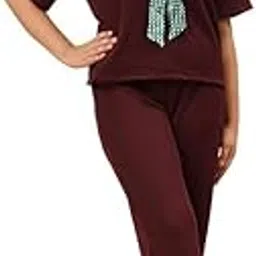 ameeha Women's Casual Lounge Set, T-Shirt with Cat Bow Print and Matching Pants-picture-24