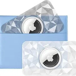 ZORBES® 2 Pack Ultra Thin for Airtag Wallet Holder for Men&Women, Card Holder for Apple Airtag, Slim Card Case for Wallet, Passport, Purse, Handbag, Clutch Bag (Transparent Black+Transparent White)-picture-31