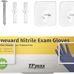 Gloves Box Facial Tissue Box Holder,Wire Rack Dispenser for Gloves,Tissues Paper Towels Organizer - Mounting Accessories Included - Holds up to 1 Box - Perfect for Lab, Food Service and Home-picture-42