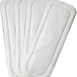 Ineffable Baby Diaper Insert Pad In 4 Microfiber Layer Washable and Reusable Cloth Diaper Pad For Newborn Babies Child and Toddler - 0-24 Months (White, Pack of 4)-picture-67