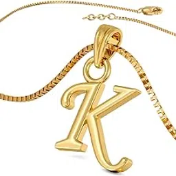 joyalukkas 22K 916 Purity Gold Alphabet K Pendant for Women-picture-15