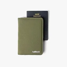 bellblock Passport Holder/Cover for Men/Women/Couple/Family | Passport/Document Organiser for Travel | Card & Currency Slot | Cotton Canvas | Olive Green (Pack of 1)-picture-10