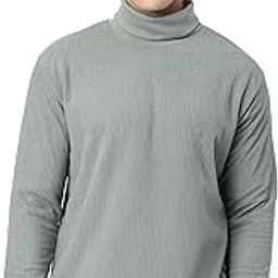 beyoung Grey Turtle Neck Sweatshirt-picture-14