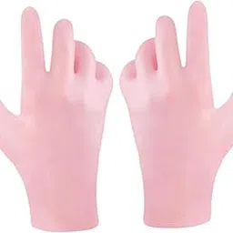Kresal 1 Pair Silicone Moisturizing Gloves for Dry Cracked Feet Hand, Women Soft Gel Silicone Gloves Set, Anti-Slip Silicone Gel Spa Gloves for Hand Softening - (1 Pair, Free Size)-picture-23