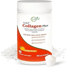 A.S.F Collagen Plus Supplement Powder (Orange, 150g) | Collagen Peptides with Vitamin C, E-picture-19