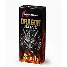 Dragon 8 Inch Soft Reusable Silicone Sleeve | Intimate Adult Wellness | Washable & Flexible-image-33