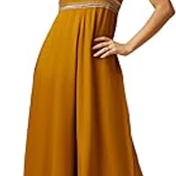 drape and dazzle Women V' Neck Solid Flare Jumpsuit With Embellishment Jumpsuit For Women | DD-100-picture-25