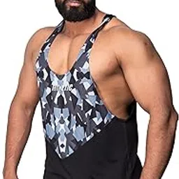 fitnetic Premium Stringer for Men | Dri Max Stringer | Gym Stringer Vest for Him | | Workout Sleeveless Stringer | Sports Vest | Men's Innerwear for Gym-picture-42