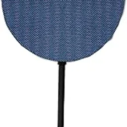 AARVYAN Standing Fan Cover | Universal Fit Dustproof & All-Season Pedestal Fan Protector | Durable, Washable Fabric for All Brands | Full Coverage for Home & Office (Blue)-image-1