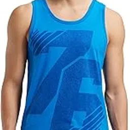 Men's Printed Regular Fit Vest (9928_Neon Blue Print_M)-image-45