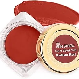 The Skin Story Lip & Cheek Tint Radiant Rust | Orange Bronze | Infused with Kesar & Mango Butter | Nourishes Dry Lips, Blush & Eyeshadow for Women | Natural & Seamless Finish | 3g-picture-37