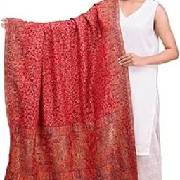 swi with label Women's Kani Wool Shawl With Zari Work-picture-40