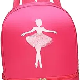 ECOMISTIQ® Ballet Dance Backpack Children's Backpack Girls Ballerina Bag for Gymnastics Rose Red Style A|Clothing, Shoes & Accessories|Clothing, Shoes & Accessories-picture-21