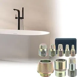 Tub Drain Extractor Stable Screw Remover Set for Apartment Home Closet Spuds Type B-picture-21