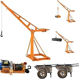 Electric Mini Lifting Crane | 3HP Motor | 500kg Load Capacity | 8mm Wire Rope | 50 Meter Length | Double Wheel Trolley | 55kg Frame | Portable Hoist-picture-52