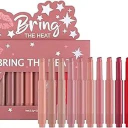 My Colors Matte Lipstick Set - Pack of 12 for Women and Girls, Vivid shades, velvety finish, Lipsticks and long-lasting charm in every swipe. Highly Pigmented Moisturizing Waterproof-picture-13