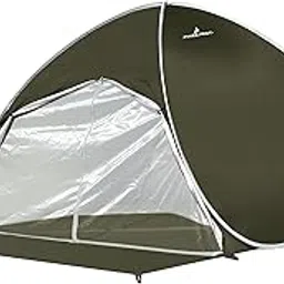 PYKES PEAK Pop Up Tent for Kids with Sun Shade (Instantly Spread Out/Silver Coating) Simple Tent Pop Up Tent in 5 Colors, Includes Pegs and Carry Bag (OLIVE)-picture-32