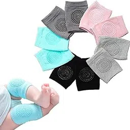 Baby Knee Pads for Crawling - Soft and Adjustable - Protect Your Infant's Knees on Any Surface - Cute and Breathable Knee Protectors for Active Babies | 2 Set of Multicolor-picture-19