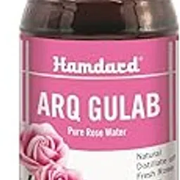 Hamdard Arq Gulab Pure Rose Water | 450ML | Natural Steam Distilled from Fresh Roses | Edible, Alcohol-Free | Skin Toner, Eye Cleanser & Inner Wellness Support | Pack of 1-image-72