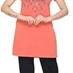 plush Women's Poly Cotton Summer Wear Printed Night Suit Set (NS-104)-picture-43
