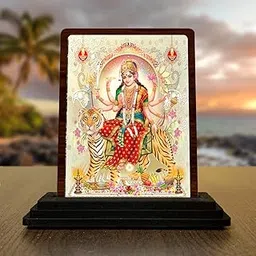 VPRINT QUALITY sherawali maa Durga MATA Photo vaishno Devi Photo Frame maa sherawali Photo (Size 4x5 Inches)-picture-23