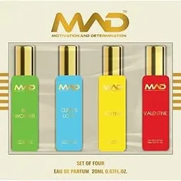 MAD Luxury Perfume Gift Set, 4 x 20 ml EDP Fragrances, Spicy Woody and Oriental Scents, For Men and Women-image-89
