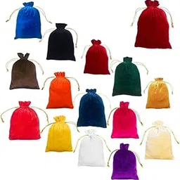 dulhan Large Size 9x12in Velvet potli jewelry bag for women return gifts set of 15, mehndi gift bag, indian gift wedding favor pouch, haldi return gift Mixed color potli festival gifting pouches-picture-37
