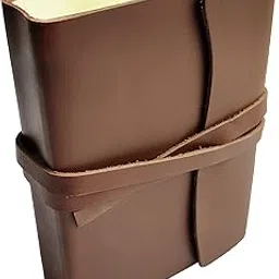 RUSTIC TOWN Handcrafted Full Grain Brown Leather Cover Journal to Write in Notebook Diary for Men Women Writers Artist Poet Gift for Him Her, 200 Pages-picture-38