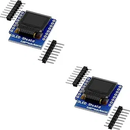 (2 pc) FlyRobo 0.66 Inch OLED Display Module IIC/I2C Interface for D1 Mini-picture-48