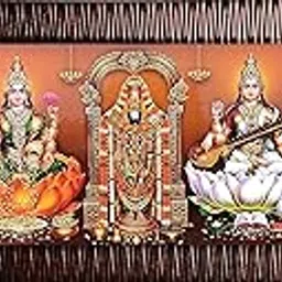manas 5 God In One Frame Photo frame Wall Art Paintings Frame for home/living Room/Dining Room/hall/Temple House/play Kids Room (20x8) inch-picture-51