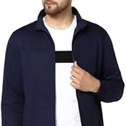 ausk Men's Winter wear Fleece Sweatshirt with Front Open Zipper-Regular Fit,Full Sleeves-picture-35