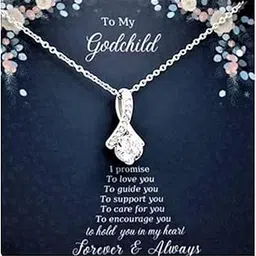 rakva 925 Silver Gift Goddaughter Necklace, Godchild Gift, Necklace For Godchild, Gift For Goddaughter-picture-41