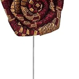 peluche Floral Pentagon - Maroon Colored Brooch/Lapel Pin for Men-picture-21