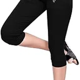 ktdd trading Women's Thick Cotton Capri with Pockets (Size 26 to 32) (32, Black)-picture-12