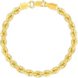 925 Silver Golden Rope Bracelet For Him, Adjustable |Gifts for Men & Boys | With Certificate of Authenticity and 925 Stamp | 6 Months Warranty-image-78
