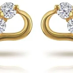 joyalukkas Impress Collection 22k Yellow Gold Stud Earrings for Women-picture-34