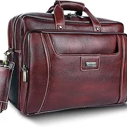 hammonds flycatcher Genuine Leather Office Bag for Men, Stylish 15.6 Inch Laptop Bag for Men for Office, Travel, Daily Use, Adjustable Strap and Multiple Compartments, 1 Year Warranty-picture-56
