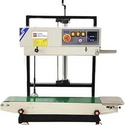 Sonic Industries 5KG Vertical Band Sealing Machine for Food Packets ? Stainless Steel, 220V/110V, 0-12m/min Speed, 0-12mm Seal Width, Plastic Bag Sealer for Pouches, Covers, Packaging, and Vacuum Bags-picture-14