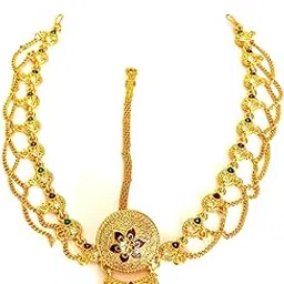 brass gold plated rakdhi borla set BGMP1642-picture-51