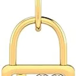 14KT Yellow Gold Love Locked Pendant for Women-image-73