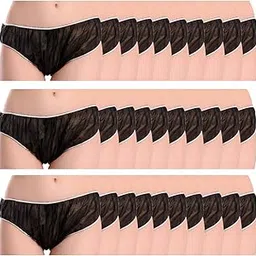 msiu Women's Cotton Panties (Pack of 30) (Dis Panty Black pack of 30_Black_XL)-picture-28