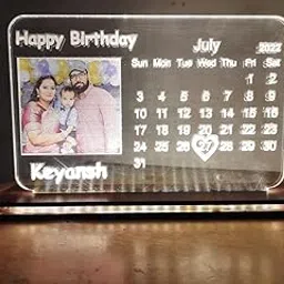 Vectopic� Acrylic Personalized Led Photo Frame - Anniversary Calendar | Best & Unique Gift For Anniversary Gift, Wedding & Home D�cor, Wall Mount (Transparent)-picture-41