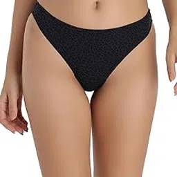 Womens Mid Rise Super Soft Nylon Lycra Printed Thong Panty (Pack of 1) (Available in 4 Stylish Shades)-image-61
