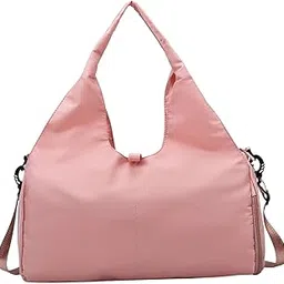 MERISHOPP Yoga Mat Bag Holder with Detachable Strap Handbag for Camping Shopping Beach Pink-image-41