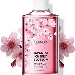 THE LOVE CO Japanese Cherry Blossom Hand Soap - Infused, Moisturizing & Soothing - Gentle Cleanser for Soft, Hydrated Hands - Ideal for Sensitive Skin - 250ml-picture-38