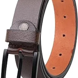 zacharias Men's Genuine Leather Belt (Brown_Pack of 1)-picture-51