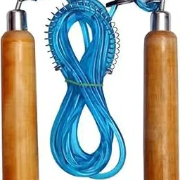 Wooden Handle Jump Rope with Green Coiled Cord, Adjustable Length, Exercise and Fitness Equipment-image-84