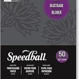 Speedball Printmaster Paper, 9"x12", 50-Sheets, 70lb, 104gsm for Block and Relief Printmaking, Ideal for Students and Everyday Use-picture-16