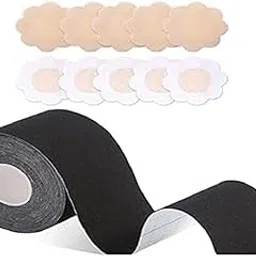 imperium Boob Tape for Women - Hypoallergenic Body Tape for Perfect Cleavage & Breast Lift | Breathable, Skin-Friendly Adhesive for All-Day Support (Up to 12 Hrs)-picture-38